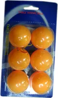 6 Tischtennisbälle / Farbe: gelb