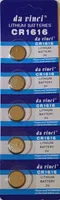 5 x 3V Lithium Batterie CR 1616 Knopfzelle CR1616