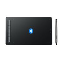 XP PEN Deco MW 8"x5" Grafiktablett Bluetooth Stifttablett mit 8 Schnelltasten, Tablet zum Zeichnen, Fotobearbeitung mit X3 Stift, Ideal für Home-Office, E-Learning (Schwarz)