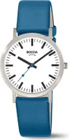 Boccia Uhr Damen 3651-16 Titan, Leder, Blau, Quarz