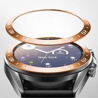 Smartwatch-Abdeckung aus Edelstahl für Samsung Galaxy Watch 3, 41 mm, 45 mm, Zifferblatt, Lünette, selbstklebende, kratzfeste Schutzhülle