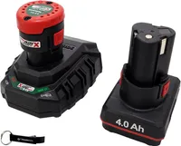 Zestaw akumulatorów PARKSIDE® 12V 2Ah + akumulator PAPK 4Ah + ładowarka PLGK 2,4A + brelok HEADNMORE® w zestawie HEADNMORE®