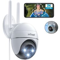 ieGeek 2K Überwachungskamera Aussen WLAN PTZ WiFi Dome Kamera Zwei-Wege-Audio