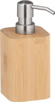 WENKO Seifenspender Bambusa 220 ml Dosierer Flüssig Lotion Seife Bad WC