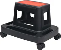 Prolenta Premium  Werkstatt-Rollhocker mit Ablage und Staufächern 150 kg