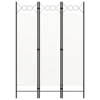 vidaXL 3-tlg. Raumteiler Weiß 120×180 cm