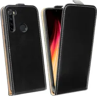 Etui z klapką kompatybilne z XIAOMI REDMI NOTE 8 2021 Etui na telefon komórkowy składane pionowo z klapką w kolorze czarnym