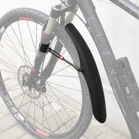 MidGard Fahrrad Schutzblech für Vorne E-Bike für 24-29 Zoll Fahrräder, MTB Mudguard mit Kabelbinder