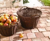 Füllkorb "Natur" aus Weide, Ø 50x28 cm, Erntekorb, Sammelkorb, Kartoffelkorb