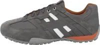 GEOX Sneaker SNAKE K, Rauleder, Grau, Herren