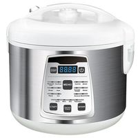 Multi Elektrický automatický vařič rýže s objemem 5 litrů z nerezové oceli včetně programů pro vaření v páře a keramických hrnců 17 700 W