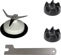Messereinheit Messer und 2X Kupplung Mitnehmer inkl. Schlüssel 9704230 für KitchenAid Ultra Power Blender 5KSB52, 5KSB5, 5KSB3