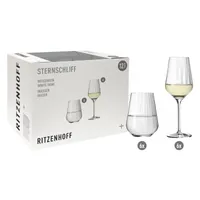 STERNSCHLIFF WEIßWEIN- UND WASSERGLAS-SET #1 VON RITZENHOFF DESIGN TEAM