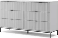 Vicco Kommode Eliza, 140 x 81 cm, Grau