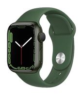 Apple Watch S7 Alu 45mm Green (Náramok Clover) iOS