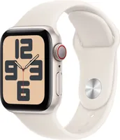 Apple Watch SE GPS + Cellular 40mm Starlight Aluminium Case mit Starlight Sport Band