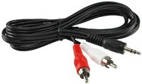 Audio kábel cinch/jack, 1,5 m 2x cinch / 1x jack konektor, stereo