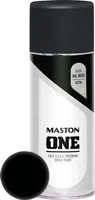 Maston ONE - Sprühfarbe - Seidenglanz - Schwarz (RAL 9005) - 400 ml