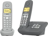 GIGASET A280A Telefon-Duo Freisprechfunktion bis zu 18h Sprechzeit grau