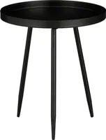 Mica Decorations Flores Beistelltisch - H38 x Ø34 cm - Metall - Schwarz