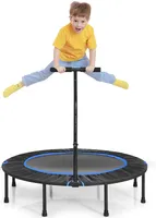 Ø 120cm Mini Trampolin Fitness Gartentrampolin Kinder mit Netz Indoor Outdoor 