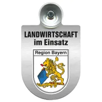 Einsatzschild fuer Windschutzscheibe Schild Landwirtschaft im Einsatz  309460