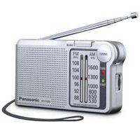 Panasonic RF-P150DEG-S - Radio przenośne (150mW, FM/Am, radio kieszonkowe, LED, radio analogowe) Kolor srebrny