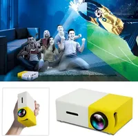 Prenosný 24-60-palcový miniprojektor pre smartfón s pripojením USB, HDMI-kompatibilný miniprojektor s adaptérom a diaľkovým ovládaním - GOLDICAST