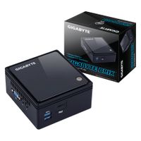 Gigabyte GB-BACE-3160, 0,69L Größe PC, Mini-PC Barebone, DDR3L-SDRAM, M.2, Serial ATA III, Eingebauter Ethernet-Anschluss