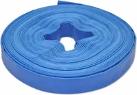 Ankonbej Wasser-Flachschlauch 25 m 1 Zoll PVC