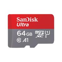 SanDisk Ultra microSDXC A1  64GB 140MB/s Adapt.SDSQUAB-064G-GN6MA