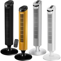 KESSER Turmventilator FERNBEDIENUNG Ventilator LED Display Standventilator Klimaanlage, Farbe:Weiß