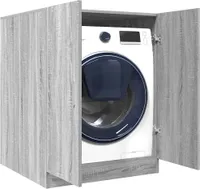 vidaXL Waschmaschinenschrank Grau Sonoma 71x71,5x91,5 cm