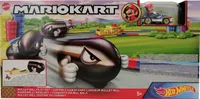 Mattel GKY54 Hot Wheels Mariokart Kugelwilli hracia súprava so spätným motorom, odlievané vozidlo Super Mario, štartovacia dráha, pre deti