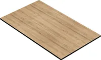 COMPACT | Gastro HPL Tischplatte | B:T 120 x 70 cm | Eiche | Rechteckig | Gastro HPL Tischplatte