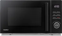 MEDION Mikrowelle mit Grill (20 Liter, 800 Watt, 1000 Watt Grill, 9 Automatik-Programme, 5 Leistungsstufen, 95 Minuten Timer, Drehteller, Auftaufunktion, MD12021) schwarz
