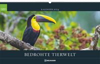 GEO Bedrohte Tierwelt 2024 - Wand-Kalender - Tier-Kalender - Poster-Kalender - 58x36