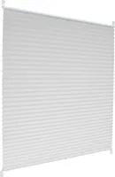 ECD Germany Plisovaná roleta Klemmfix bez vrtání, 100x200 cm, bílá, ochrana proti slunci a soukromí