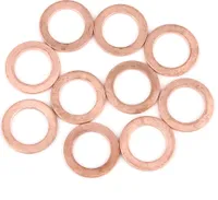10St Kupfer Unterlegscheibe Flachdichtring Spacer fuer Auto 16 x 24 x 1.5mm