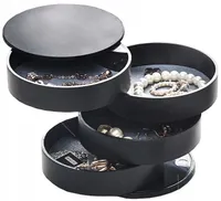 Schmuck- und Uhrenorganizer - Eleganter Organizer - Platzsparend - Kunststoff - Filzauskleidung