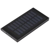 Solar-Powerbank / Leistung von 8.000mAh / aus Metall / mit USB-Ladekabel