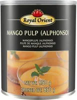ROYAL ORIENT Mango Püree Alphonso 850g | Mango Pulp | Gesüßtes Mangofruchtmark