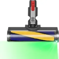 Elektrischer Bürstenkopf, Rollenbürste mit Licht, kompatibel mit Dyson Staubsauger V7, V8, V10, V11, V15, Rollenbürste, Bodenbürste, Mopp-Zubehör