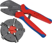 Crimpzange MultiCrimp® L.250mm 5 Wechseleinsätze KNIPEX
