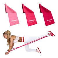 ActiveVikings Fitnessbänder Girls Set Set 3-Stärken 2m Länge Ideal für Muskelaufbau Physiotherapie Pilates Yoga Gymnastik und Crossfit | Fitnessband Gymnastikband Widerstandsbänder