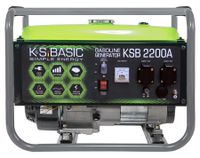 KS BASIC 2200А Stromerzeuger, 5,5 PS 4-Takt Benzinmotor, Aluminium Alternator, Automatischer Spannungsregler (AVR), 2200 Watt, 16A, 230V Generator, für den Heim- und Freizeitbedar