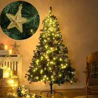Künstlicher Weihnachtsbaum 180 cm 745 Zweige 200 LEDs mit Licht Christbaumschmuck