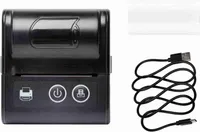 Prenosná mini termotlačiareň 2 palce, USB/BT, bezdrôtová, 57 mm, pre reštaurácie a maloobchod