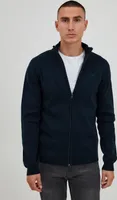 11 Project PRSandor Herren Strickjacke Cardigan Feinstrick mit hochschließendem Kragen