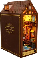 3D-Puzzle Buchstütze Miniatur Holz Bücherregal Holzbausatz Puppenhaus Dekoration Puzzleteile, 3D Haus Bücherecke Geschenk Geburtstag Weihnachten DIY m